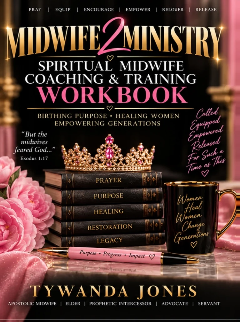 Original front cover of Spiritual Midwife Coaching & Training Workbook